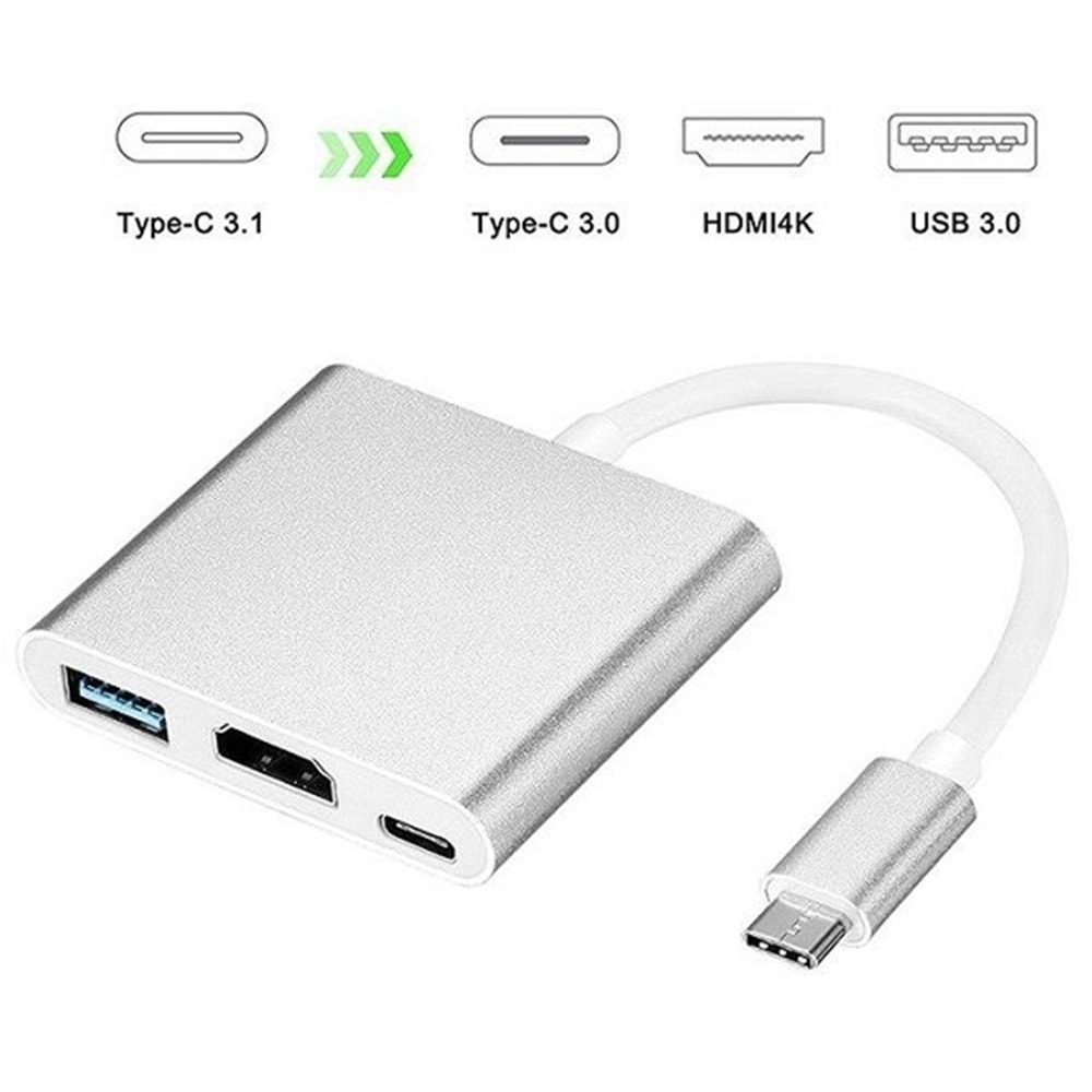 Codegen CDG-CNV39 Usb 3.1 Type-C - Usb 3.0 Hdmı Usb 3.1 Type-C Çoklayıcı