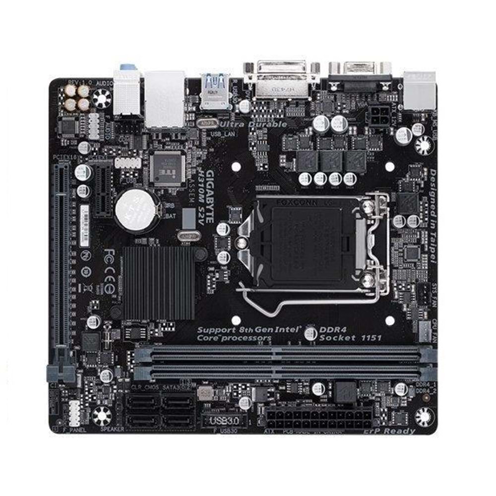 Gigabyte H310M S2V H310 Ddr4 Vga Glan Matx Dvı,Usb3.1 1151Pv2 Anakart