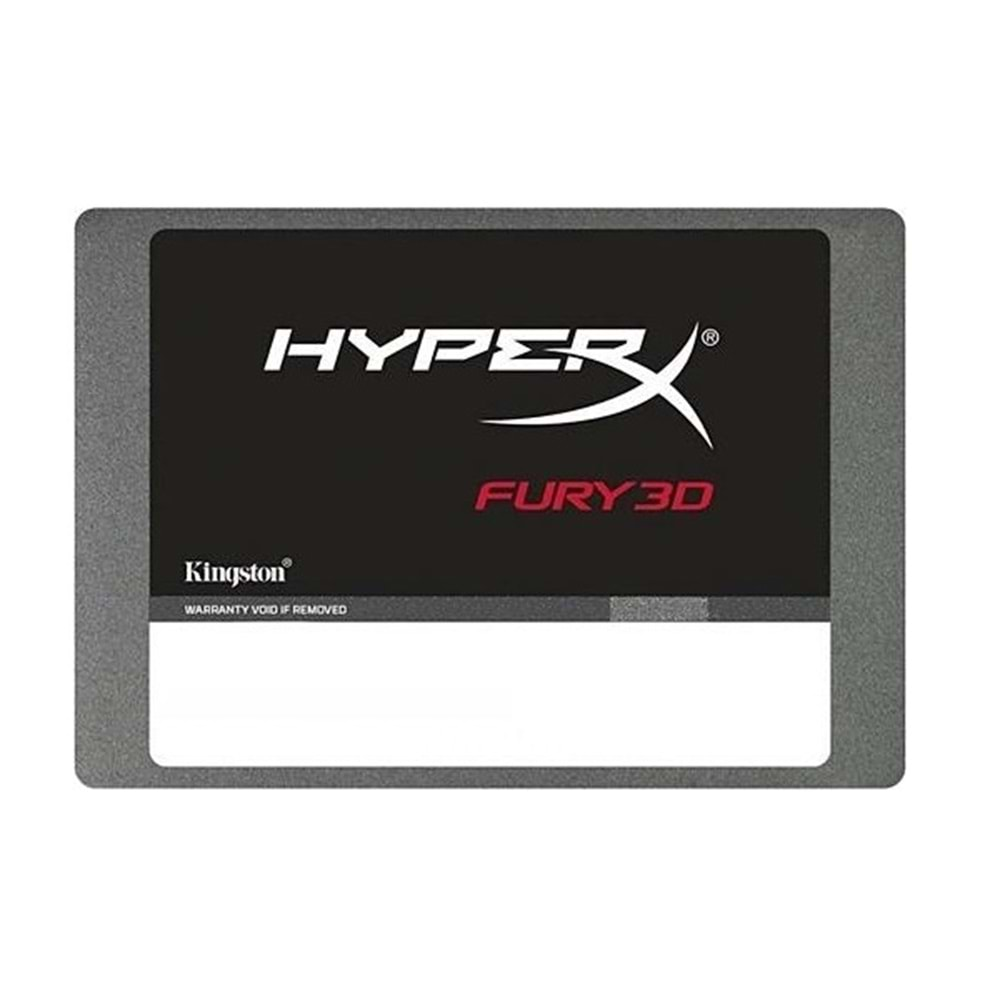 Kingston KC-S44480-6F Hyperx Fury 3D 2.5 480Gb (500/500Mb/S) Sata (3D Tlc Nand) Ssd Disk (7Mm)