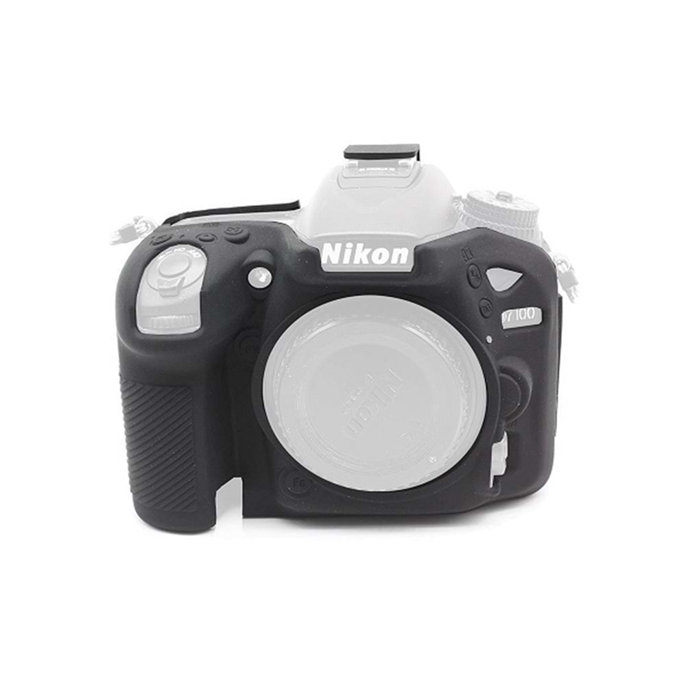 Nikon D7100 D7200 Uyumlu Silikon Kılıf (Siyah)