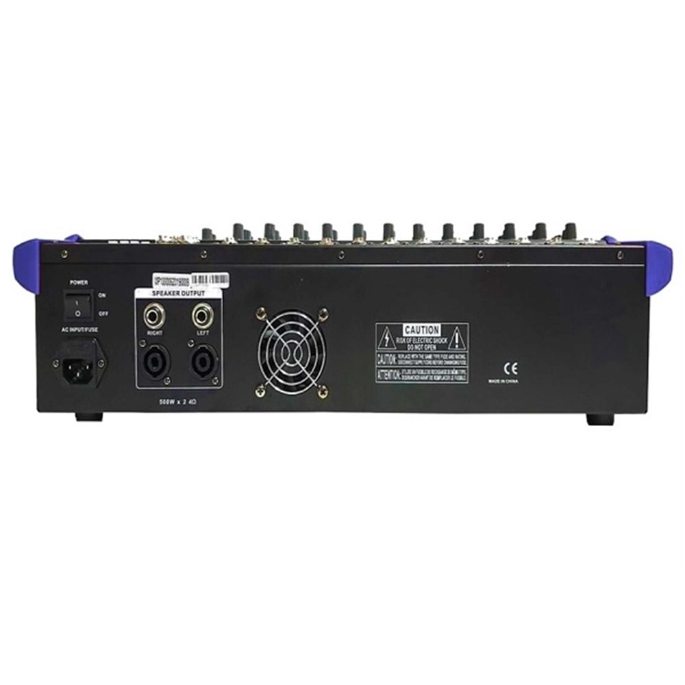 Midex MP-1000 2x500W 12 Kanal Power Mikser Amfi