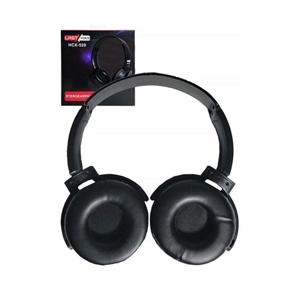 Lastvoice HCX-520 BK Mikrofonlu Stereo Kulak Üstü Kulaklık