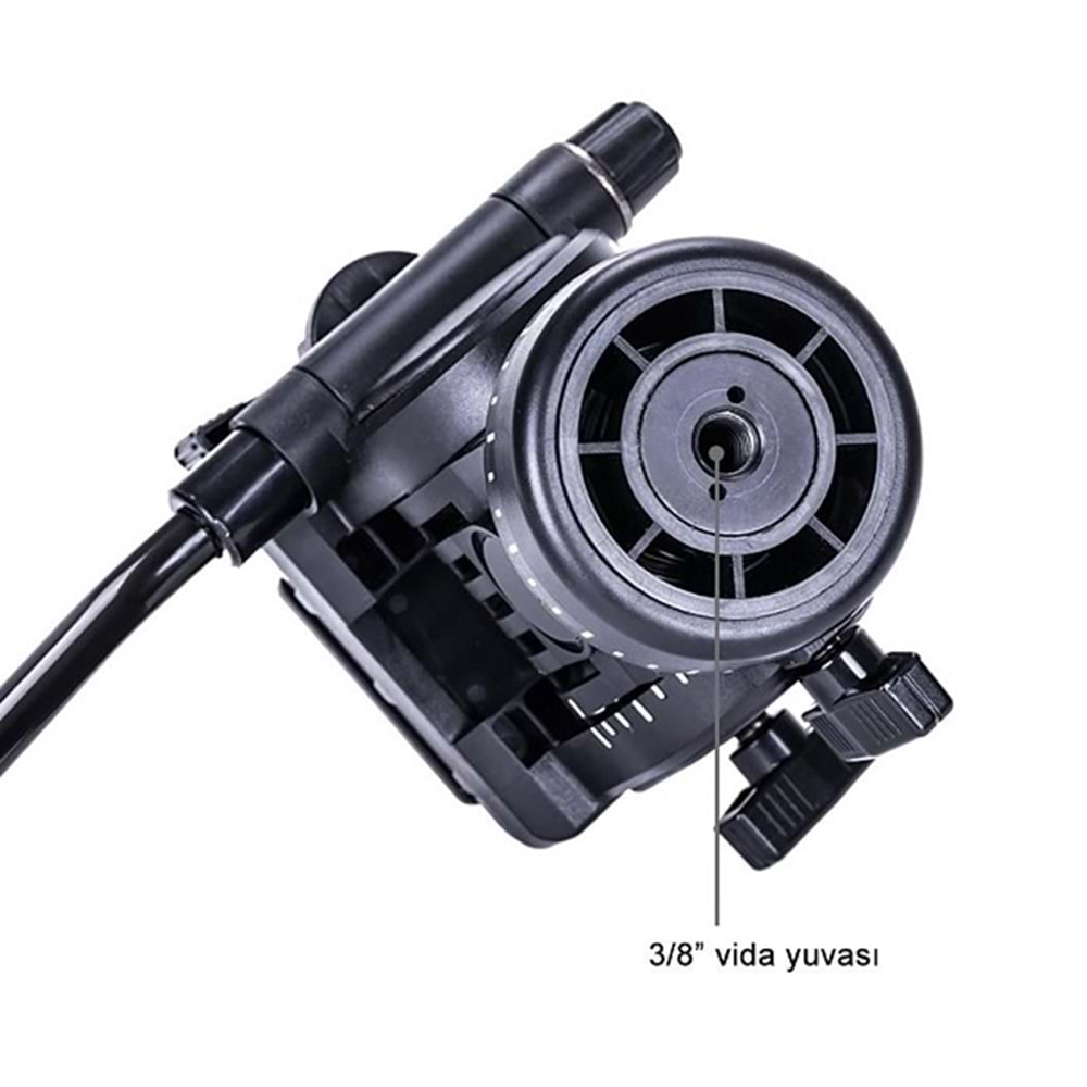 Yunteng VCT-558 Profesyonel Monopod Hidrolik Kafa