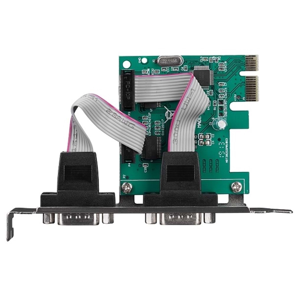 Hytech HY-EX2 2 adet RS-232 Port PCI Express Kart