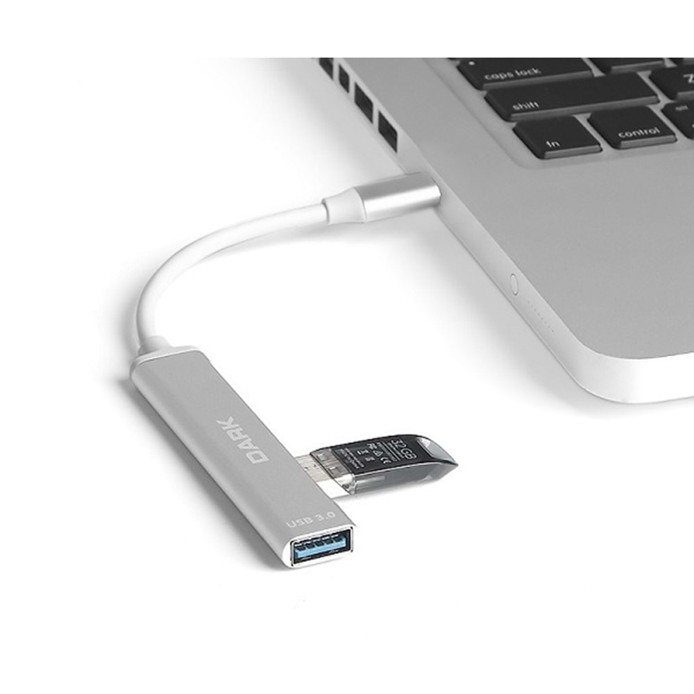 Dark Connect Master X4 USB C To 4 Port USB3.0 Usb Çoklayıcı DK-AC-USB310C