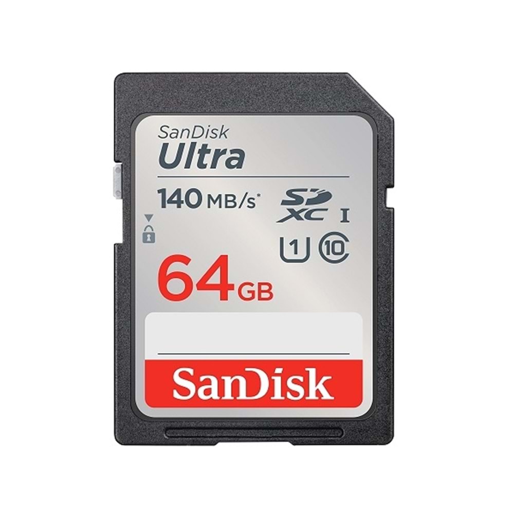 Sandisk 64GB Ultra 140MB/s SDHC/SDXC Class 10 UHS-I SDSDUNB-064G-GN6IN Hafıza Kartı