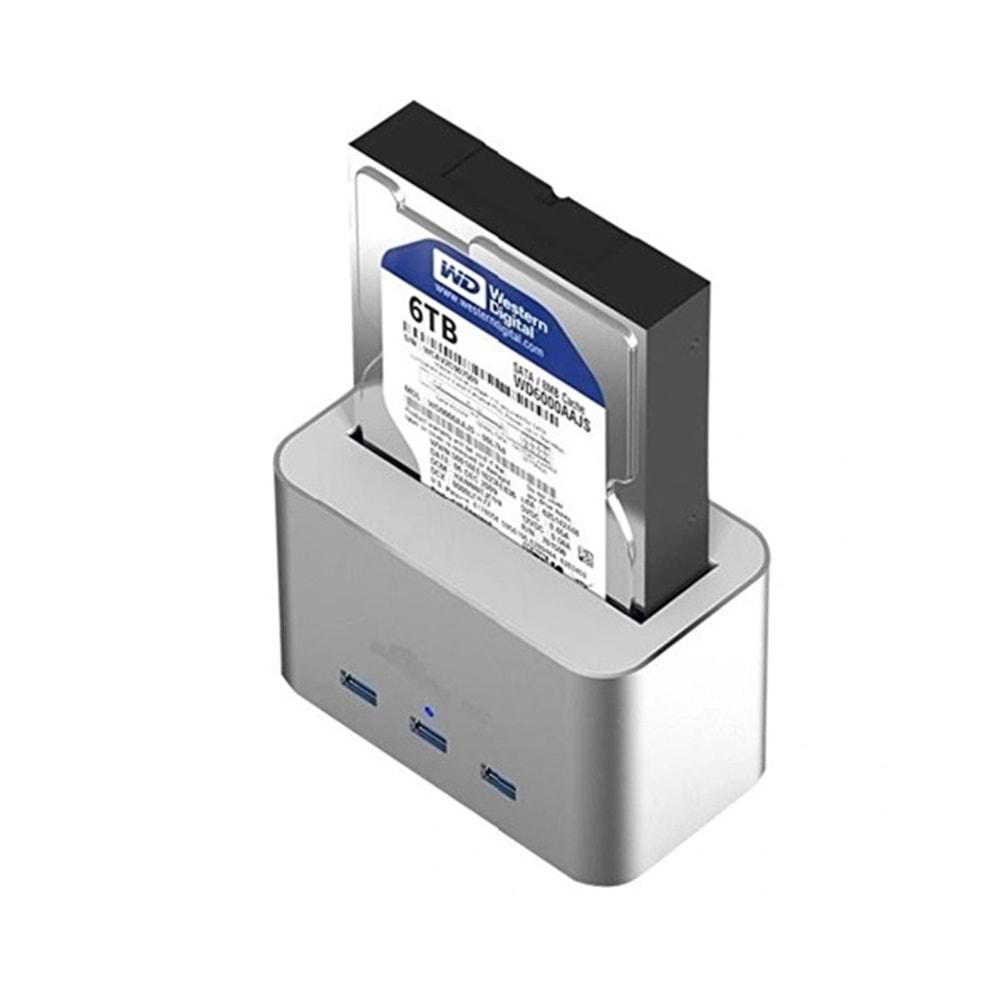 Codegen CDG-DOC-303 2.5 ve 3.5 USB 3.0 Alüminyum Sata 3 Docking Station Harici HDD Kutusu
