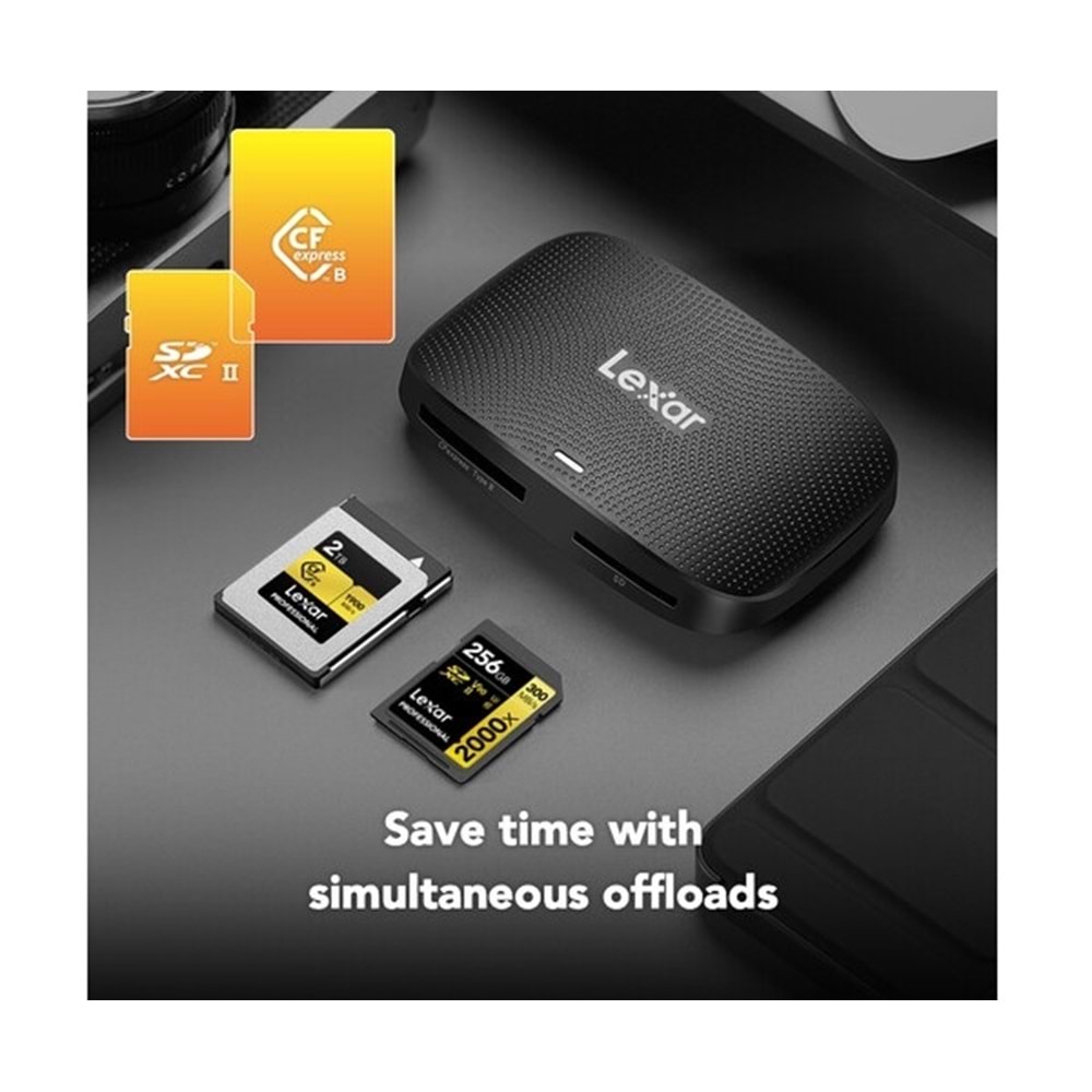 Lexar CFexpress Professional Type B/SD USB 3.2 Gen 2 Kart Okuyucu