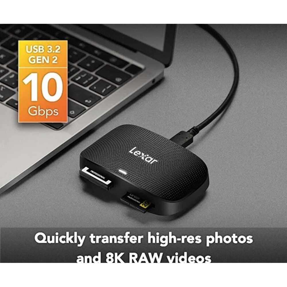 Lexar CFexpress Professional Type B/SD USB 3.2 Gen 2 Kart Okuyucu