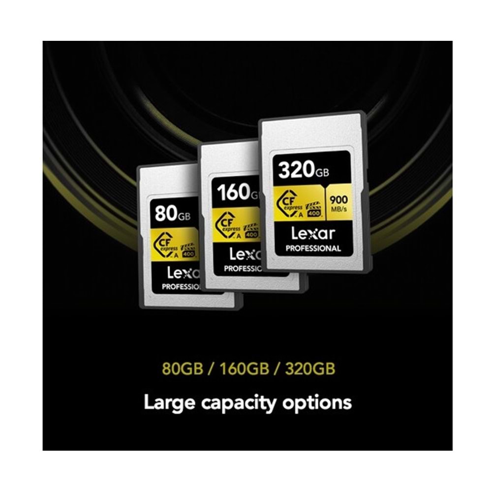 Lexar 320GB Professional CFexpress Type A Card Gold Series