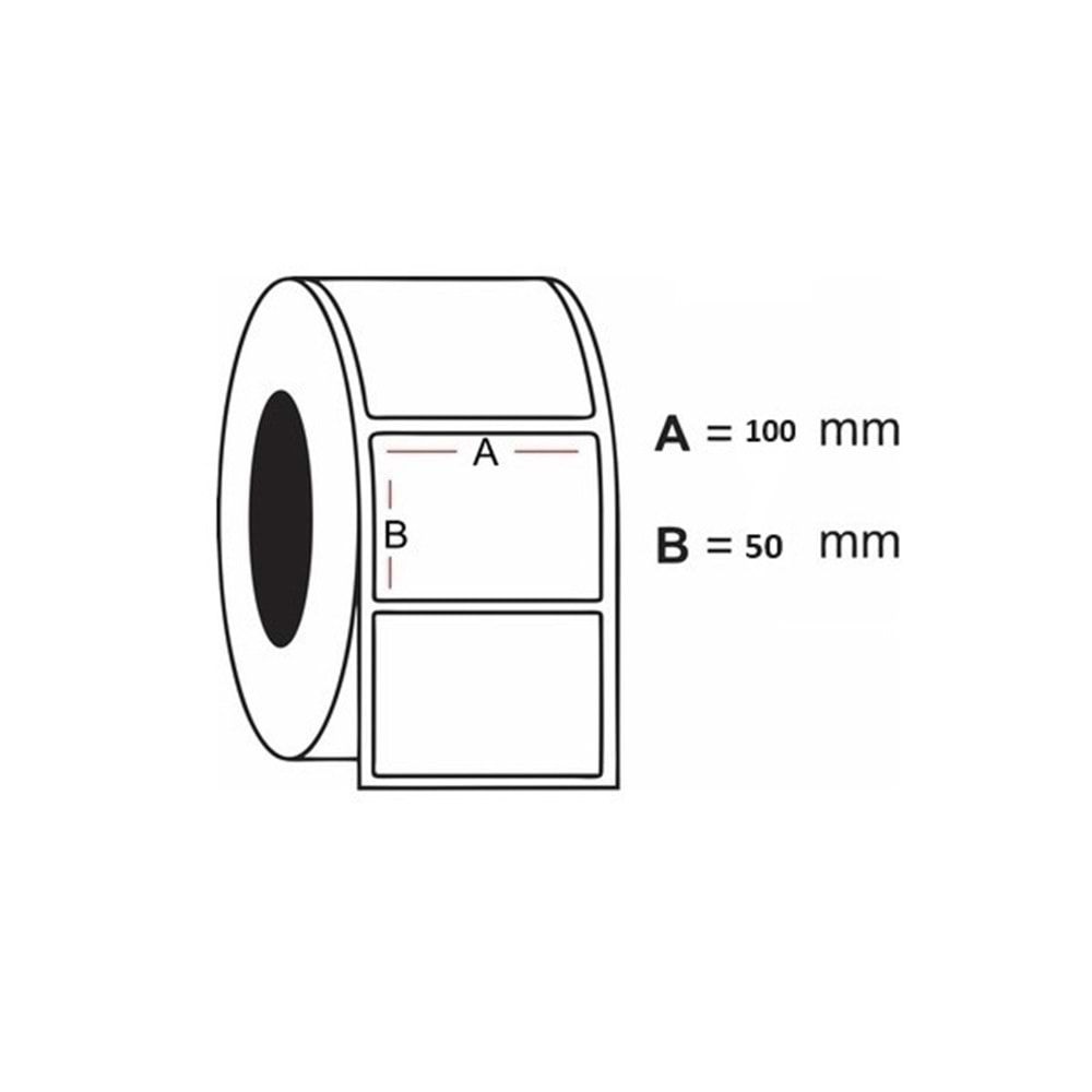 Termal Etiket 100x50mm 1 Rulo