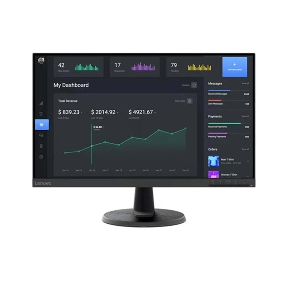 Lenovo 23.8inc D24-40 4Ms 75Hz Full HD Wled Freesync Monitör