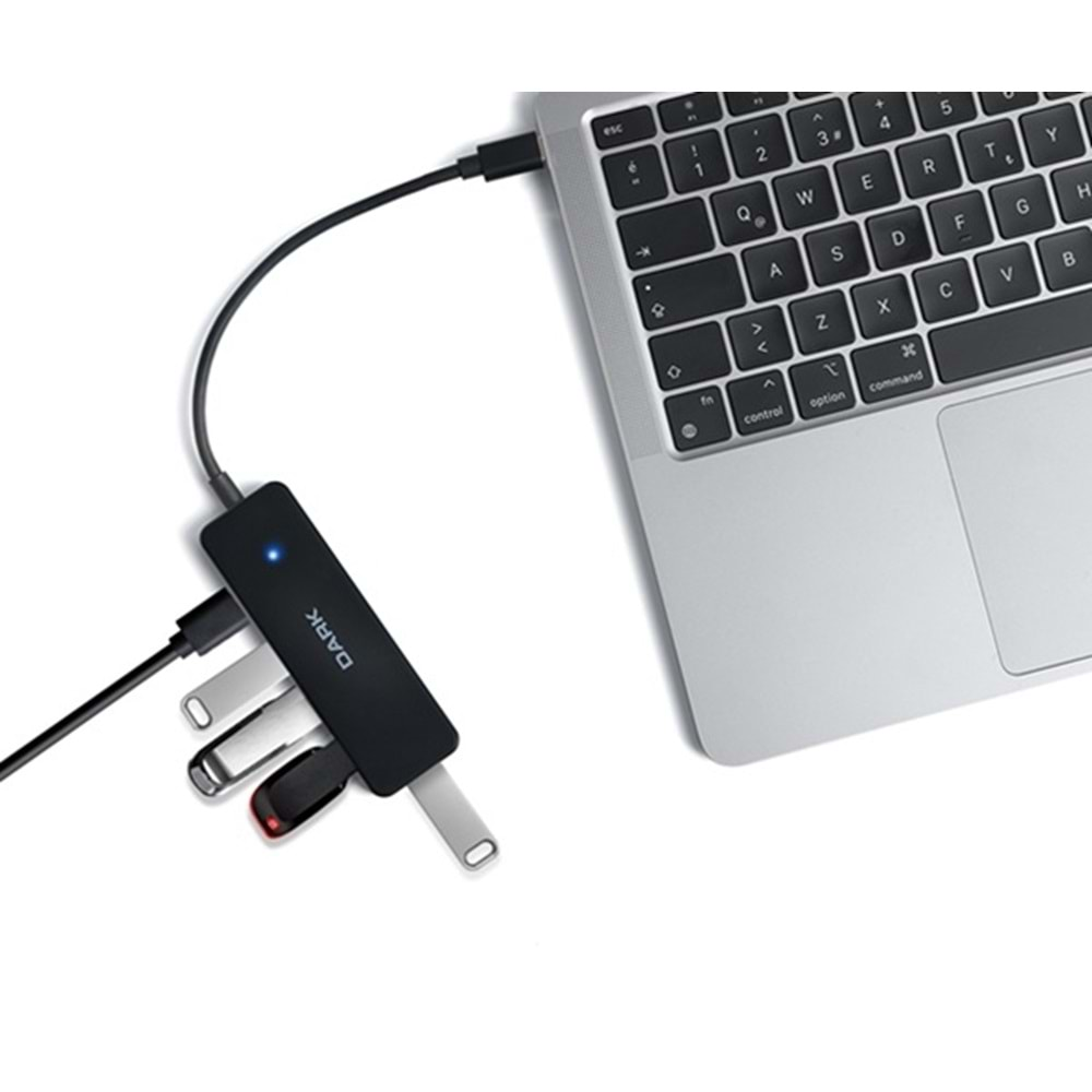 Dark USB Type-C to 4 Port USB 3.0 HUB Çoklayıcı (DK-AC-USB31X41A)