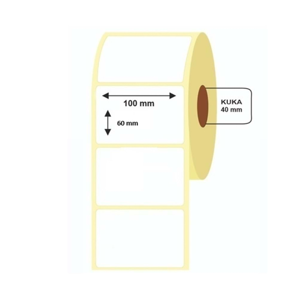 Termal Etiket 60x100mm 500Lü 1 Rulo