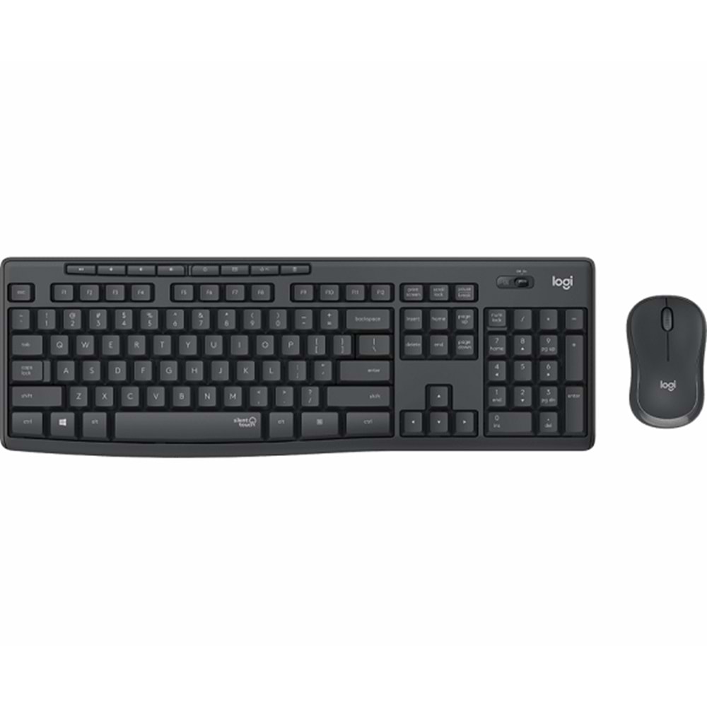 Logitech MK295 Q Türkçe Kablosuz Siyah Klavye+ Mouse