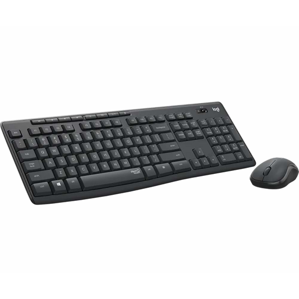 Logitech MK295 Q Türkçe Kablosuz Siyah Klavye+ Mouse