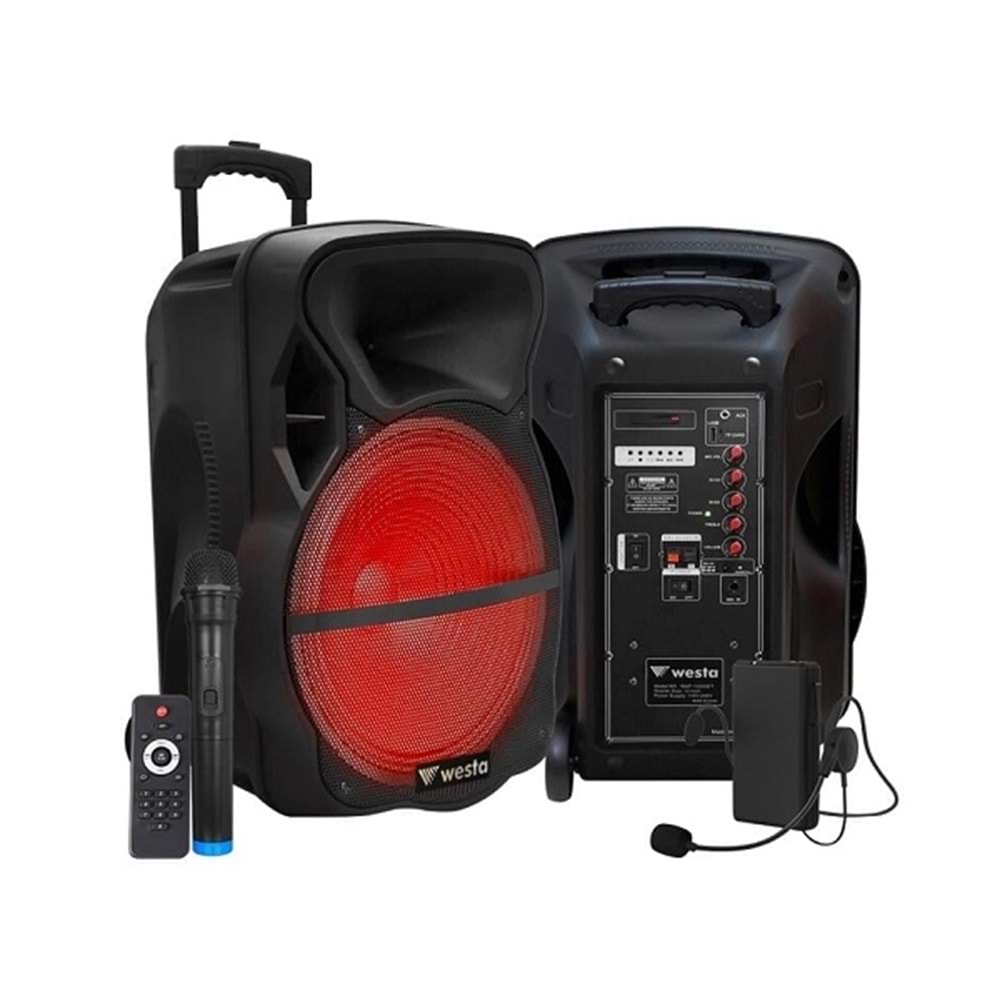 Westa WAP-12503ET 12inc Aktif Portatif Ses Sistemi 200Wat