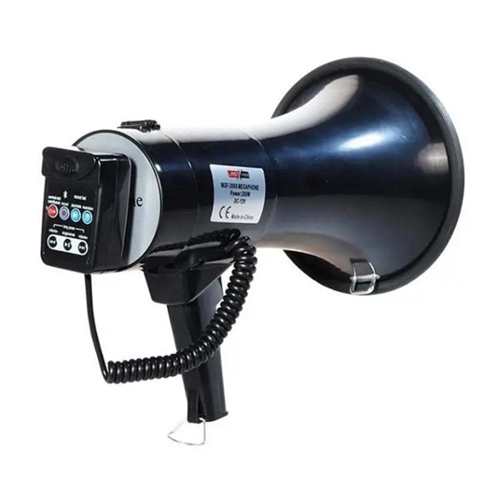 Lastvoice MGF-200X EL Megafonu 200W Bluetooth USB Şarjlı