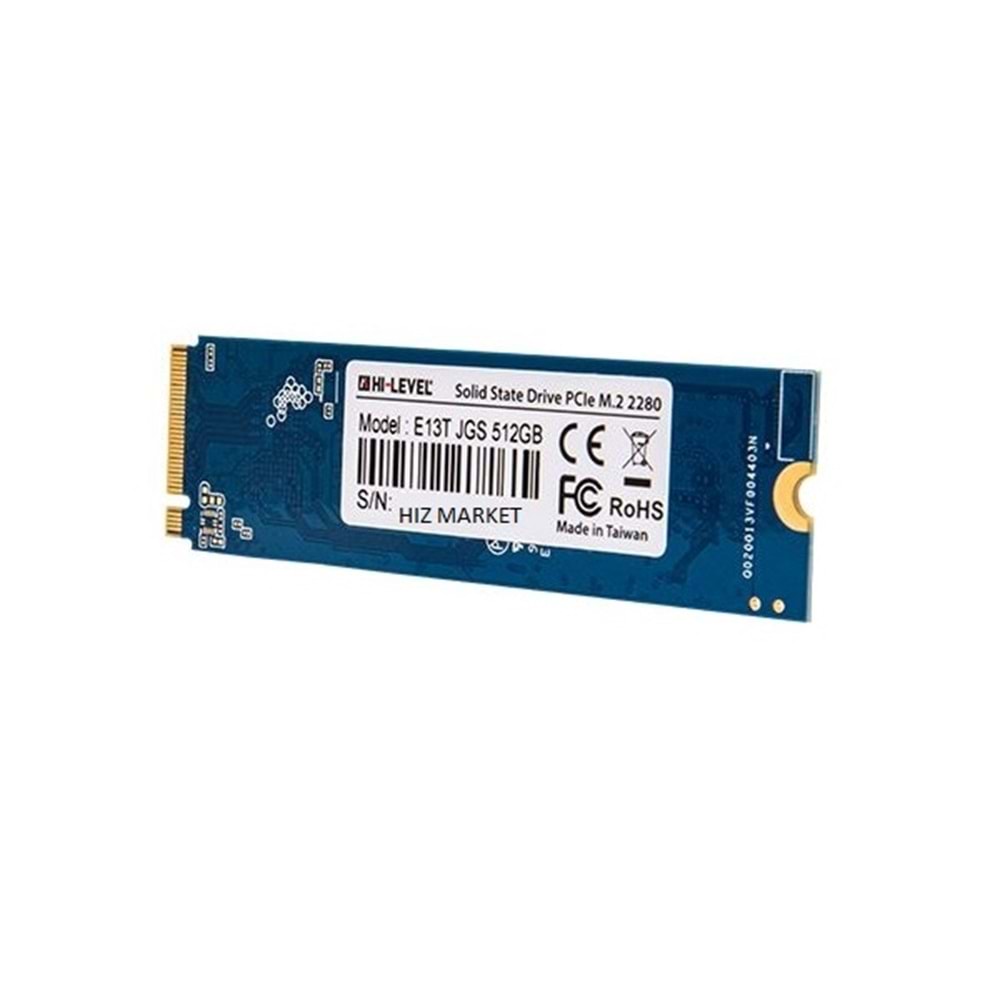 Hi-Level 512GB HLV-M2PCIeSSD2280/512G M.2 (3300/3100MBs) PCIe + NVMe NVMe SSD