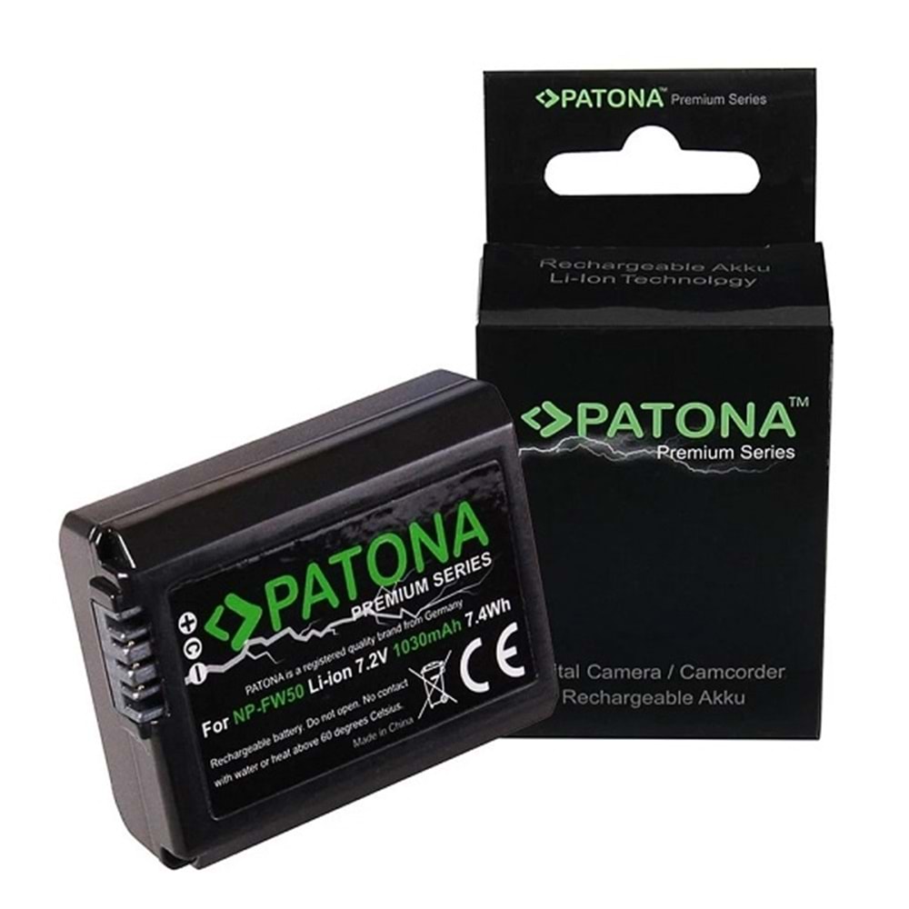 Patona Sony NP-FW50 Premium Uyumlu Batarya