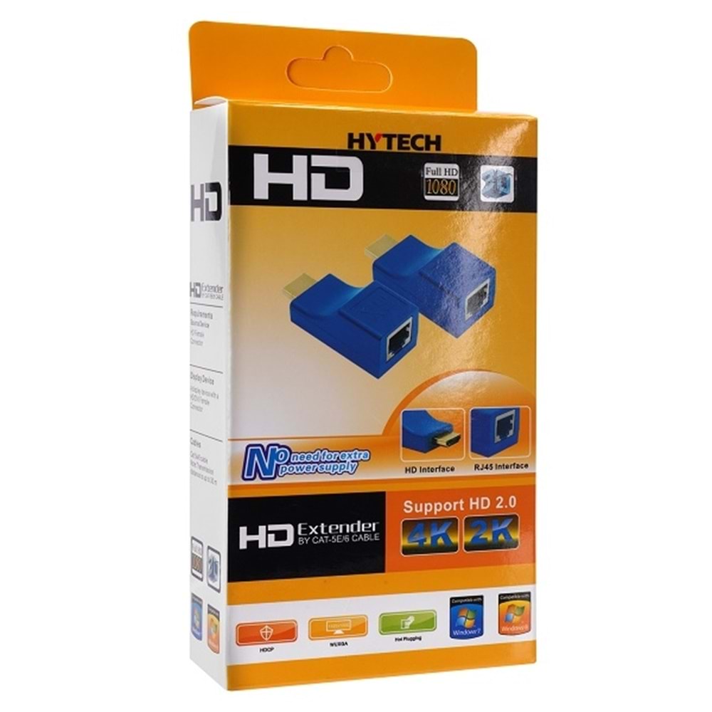 Sensei HD-30 CAT5E CAT6 30Metre İkili Mavi Adaptör Hdmi Extender