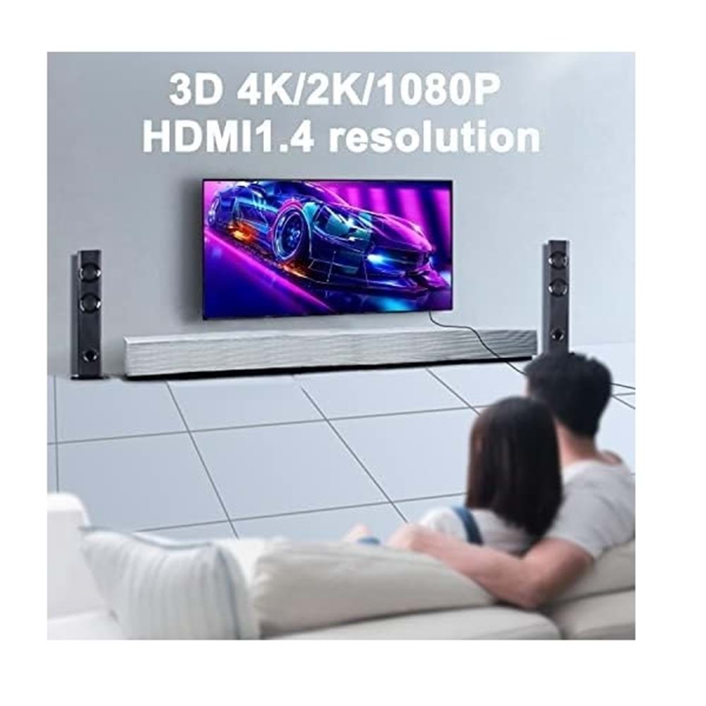 Sensei HD-30 CAT5E CAT6 30Metre İkili Mavi Adaptör Hdmi Extender