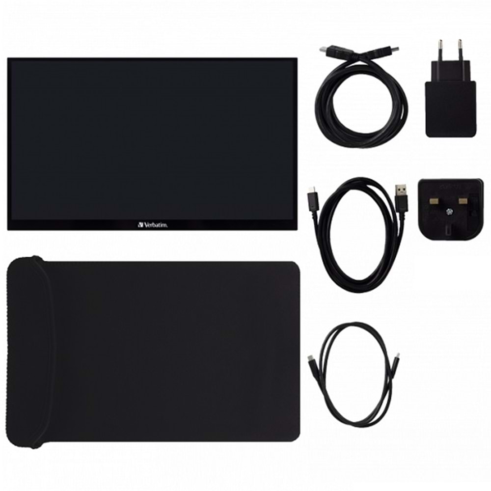 Verbatım 15.6inc PMT-15 Full HD 1080p 6ms Taşınabilir Dokunmatik Monitor