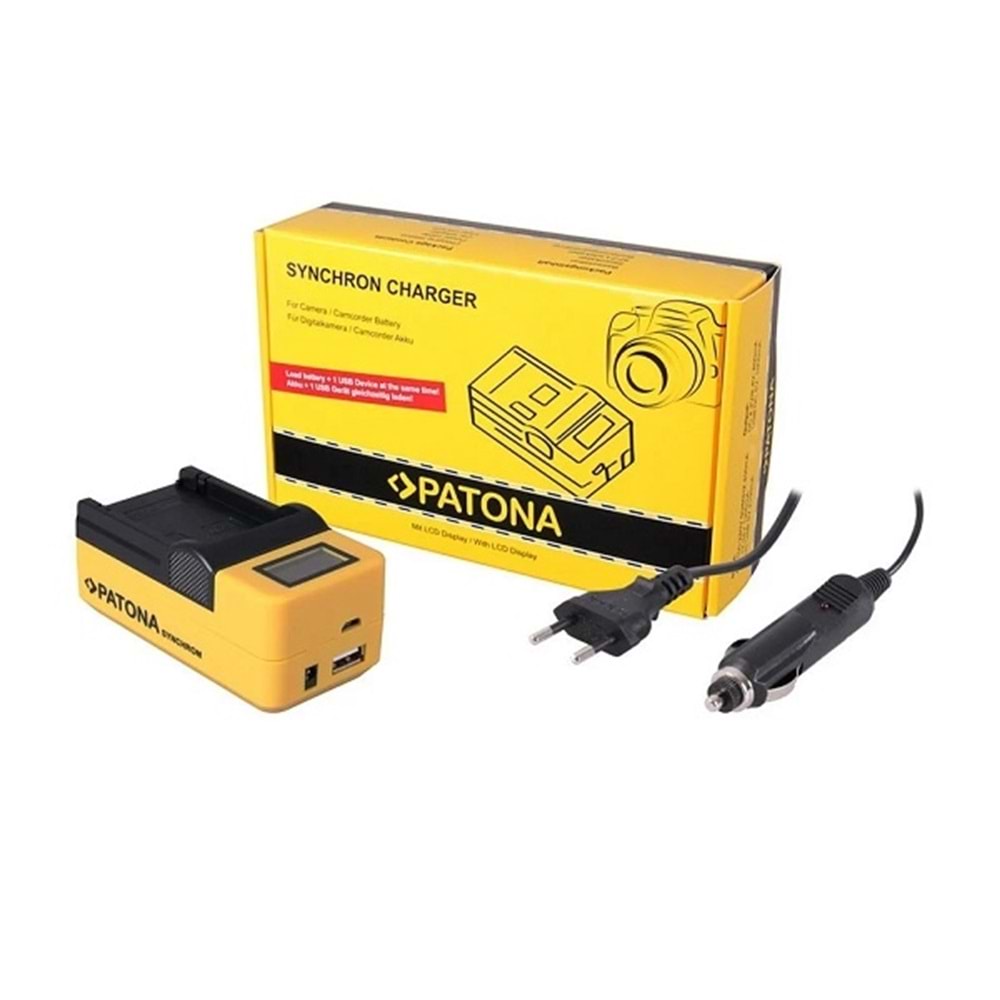 Patona NP-FW50 Lcd Ekranlı Sony Uyumlu Şarj Cihazı