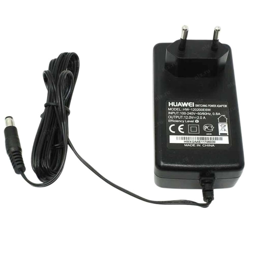 Huawei 12V 2 Amper Plastik Adaptör HW-120200E6W