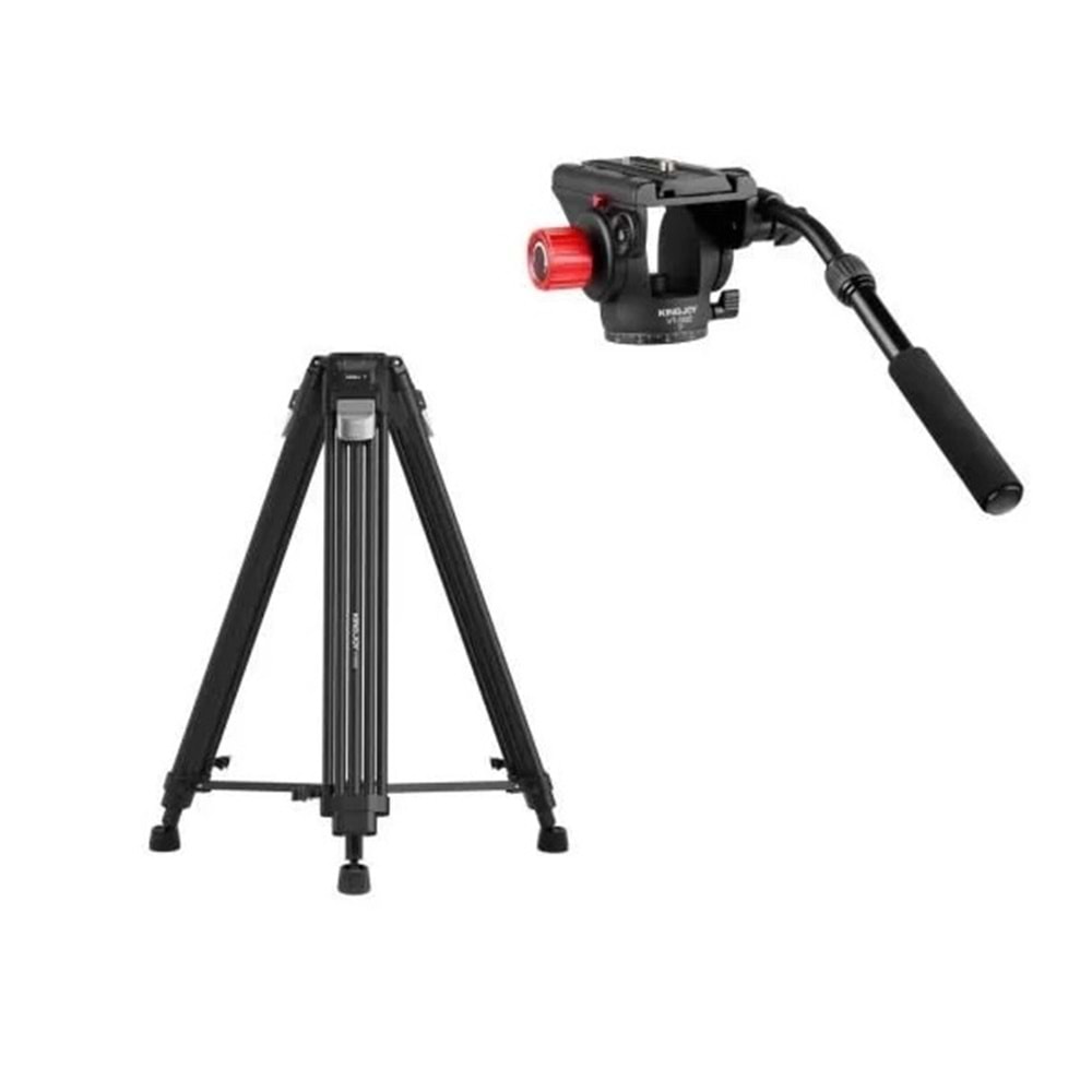 Kingjoy VT-3500S+VT3520 Profesyonel Video Tripod
