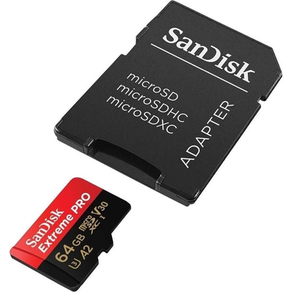 Sandisk 64Gb Extreme Pro UHS I MicroSD Hafıza Kart SDSQXCU-064G-GN6MA