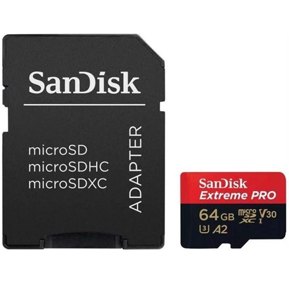 Sandisk 64Gb Extreme Pro UHS I MicroSD Hafıza Kart SDSQXCU-064G-GN6MA