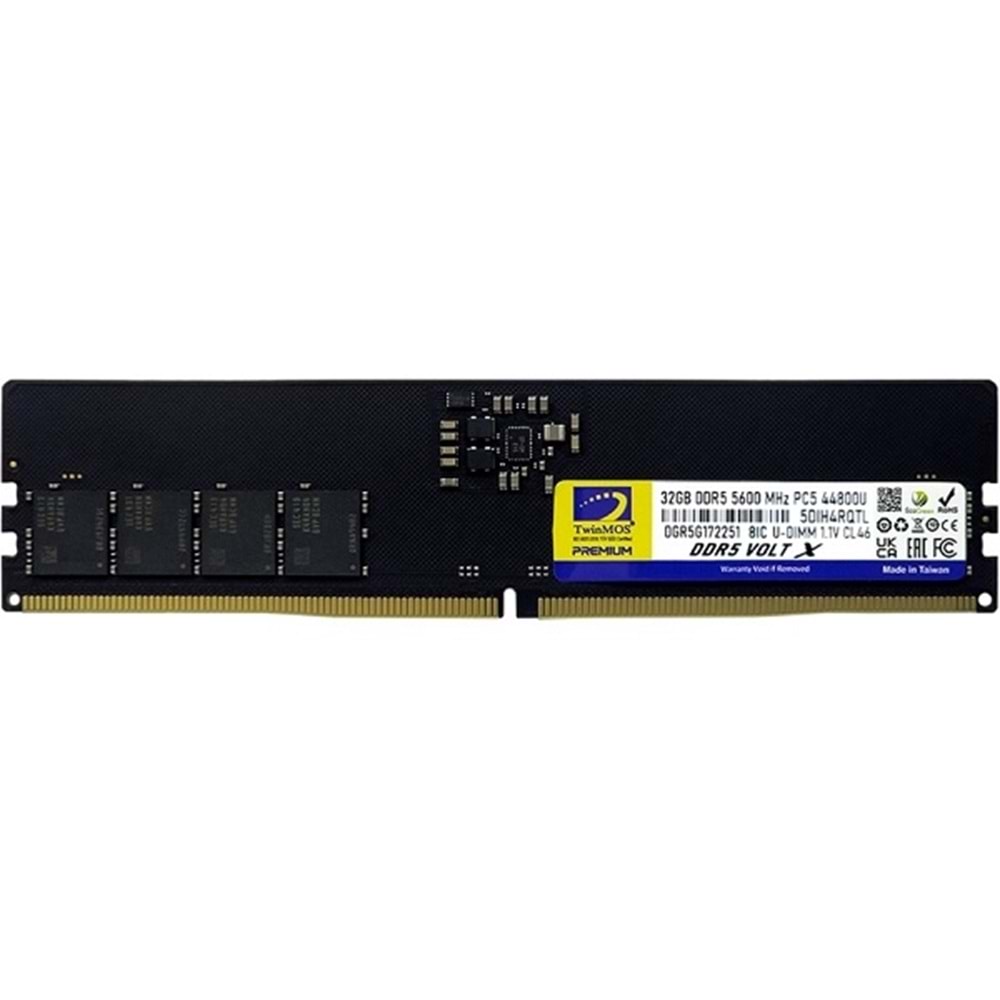 Twinmos TMD532GB5600U46WO 32GB (Tek Parça) DDR5 5600MHz (Soğutuculu) + CL46 PC Bellek