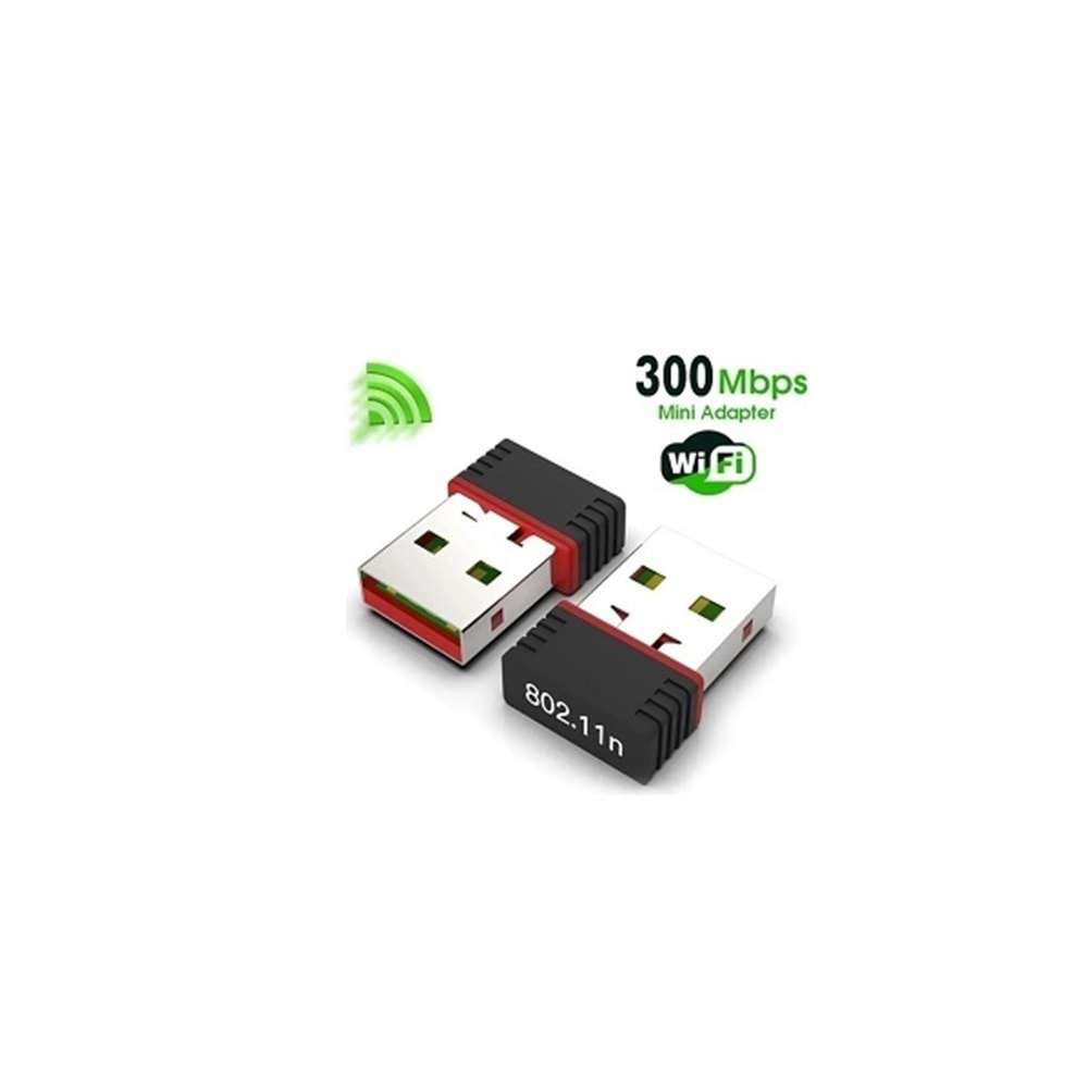 300Mbps Usb 2.0 802.11n /G /B Wireless Mini Wifi Kablosuz Alıcı