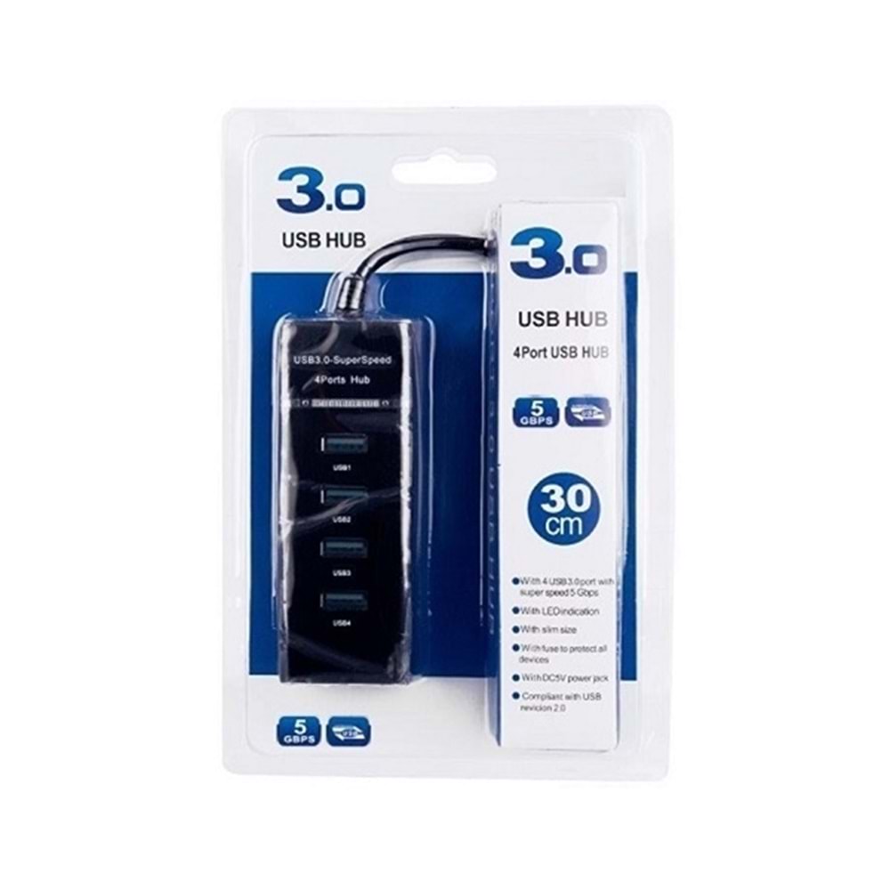 HT303 4 Port Usb 3.0 Çoklayıcı (Usb Hub)