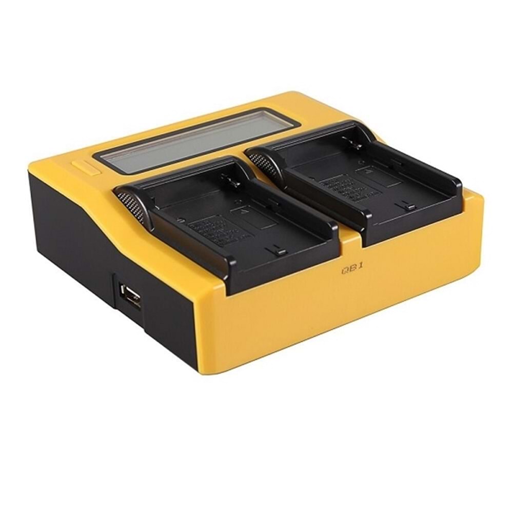 Patona 7525 Sony NP-F970 Serisi İçin İkili LCD Ekranlı USB Şarj Aleti