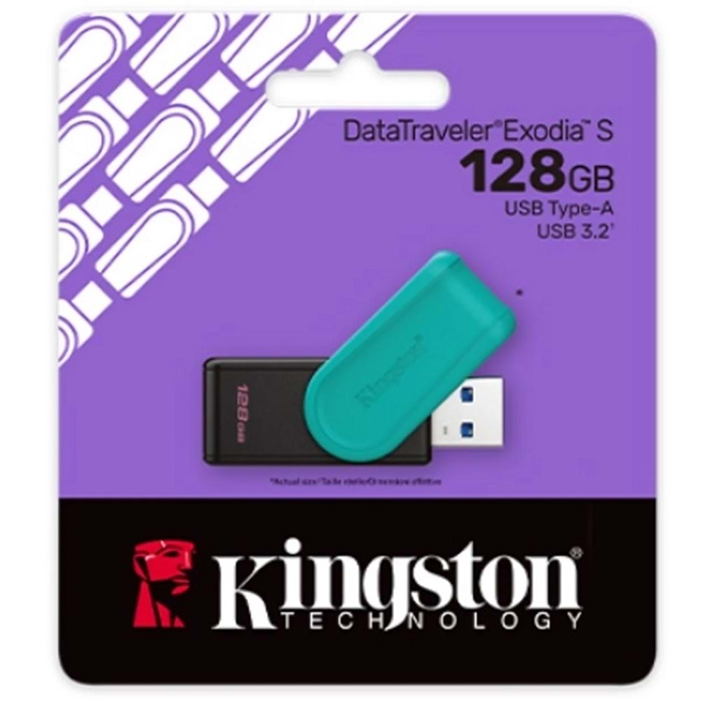Kingston 128GB DataTraveler Exodia S DTXS/128GB 3.2 Usb Bellek