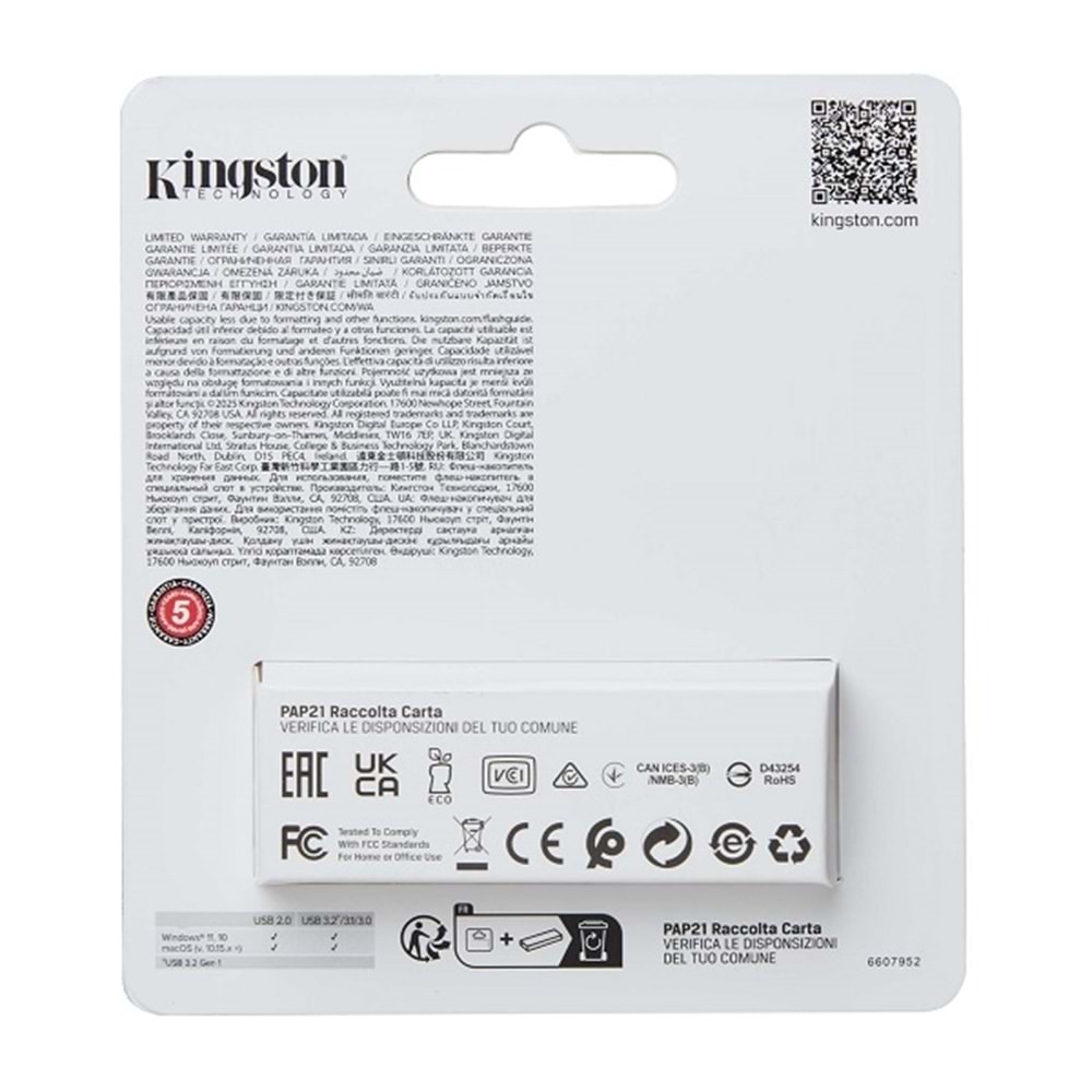 Kingston 256GB DataTraveler Exodia S DTXS/256GB Usb Bellek