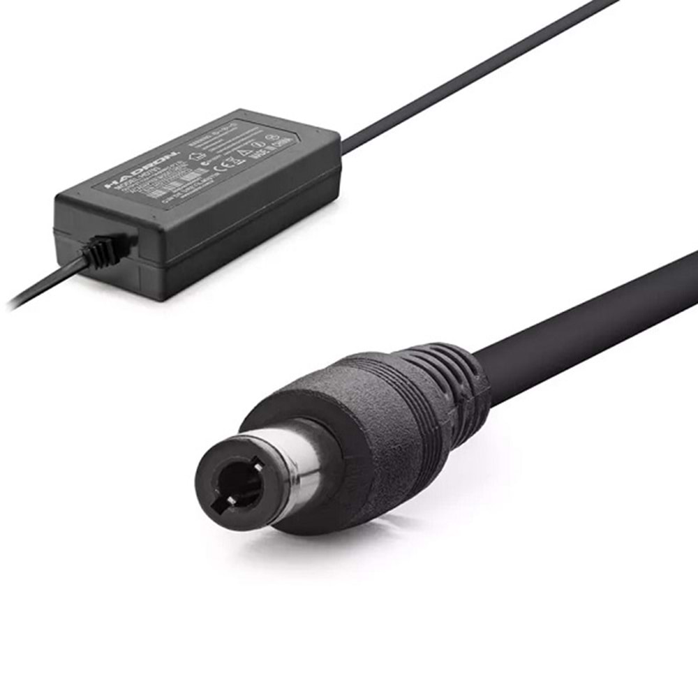 Hadron HD793 12V 5A 60W LED ve Kamera Adaptörü 5.5x2.5mm Siyah