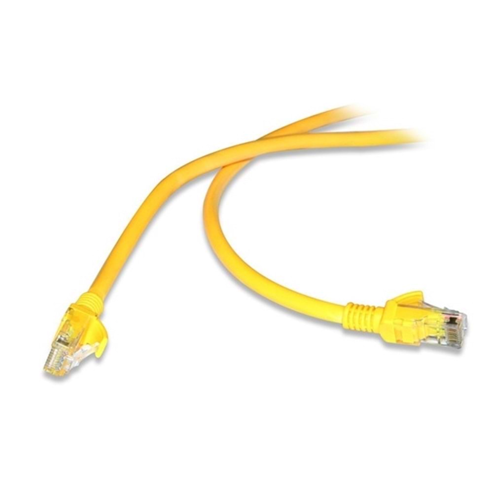 Flaxes FNK-610S Cat6 10m Patch Kablo Sarı