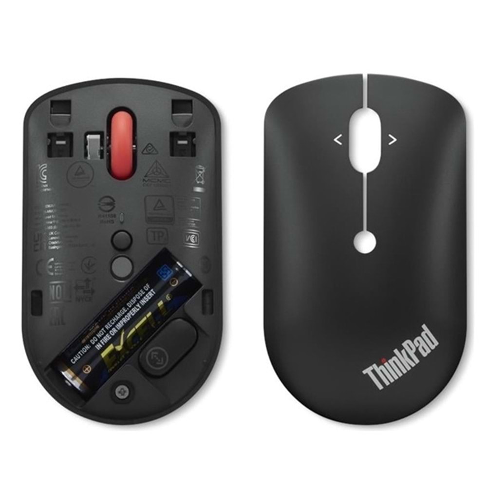 Lenovo 4Y51D20848 USB-C Kablosuz 2400dpi siyah ThinkPad Compact Mouse