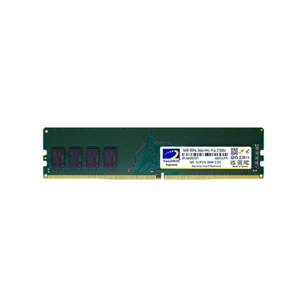 Twinmos MDD416GB2666DWO 16GB (Tek Parça) DDR4 2666Mhz PC Bellek