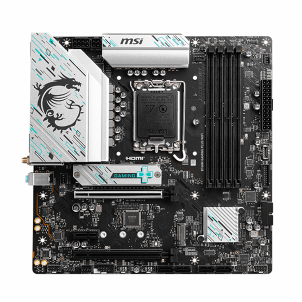 Msi B760M Gaming Plus Wifi DDR5 6800MHZ 2XHDMI 2XDP 2XM.2 USB 3.2 MATX 1700P (12. 13. 14. Nesil İşlemci Uyumlu)