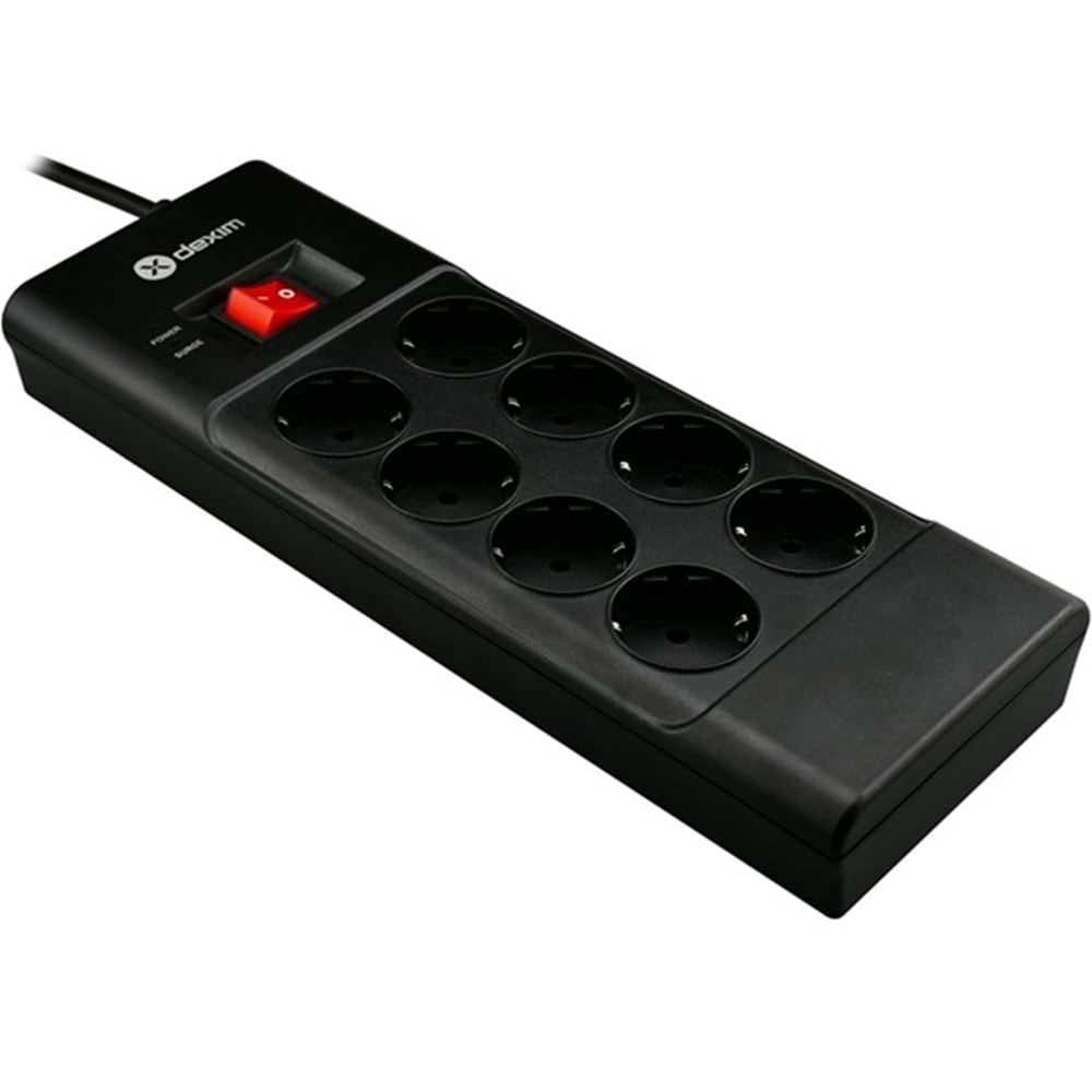 Dexim SP08DG 8 Port Akım Koruyucu Anahtarlı Priz