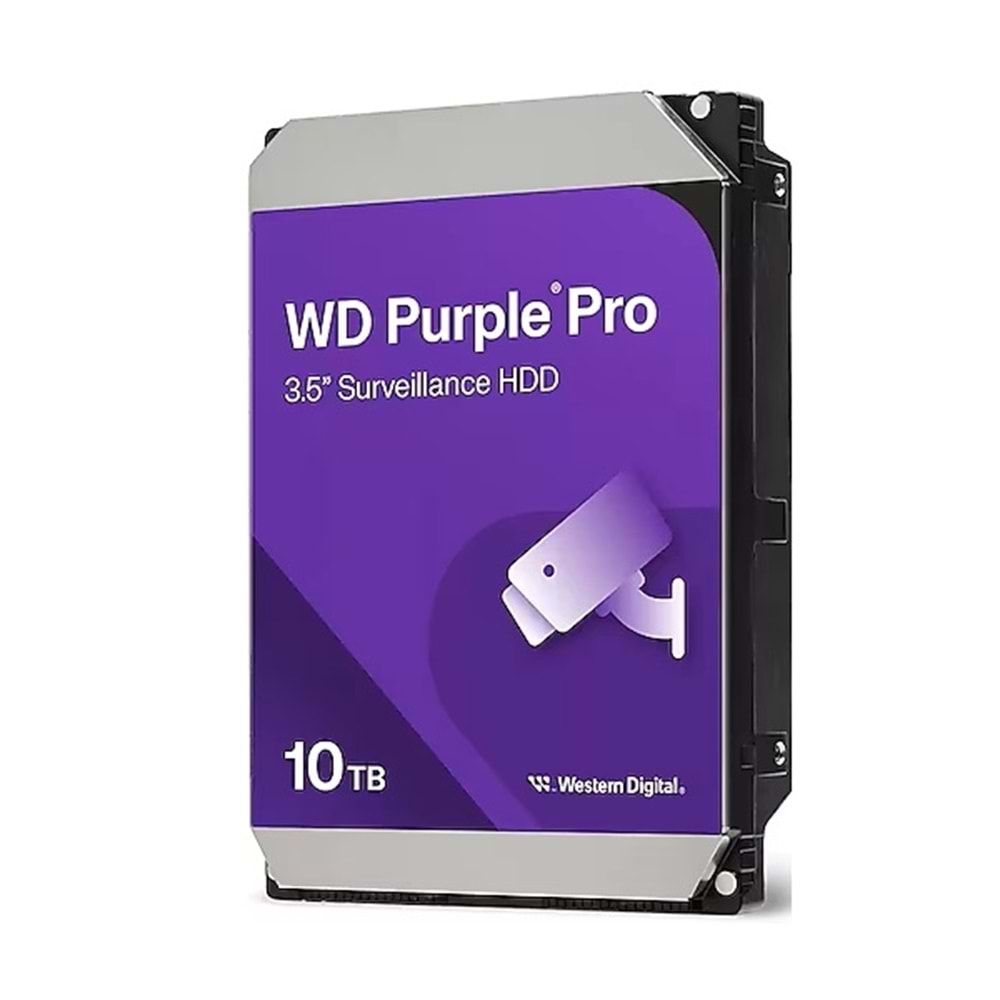 Western Digital WD102PURP PURPLE PRO 3.5 10TB 7200rpm 512MB SATA (3 Yıl Garanti) 7/24 Harddisk