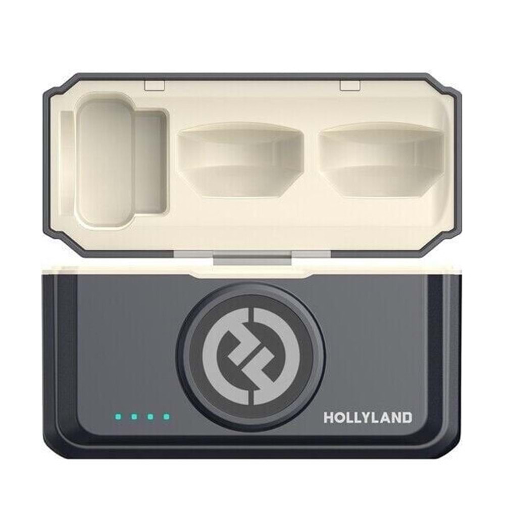 Hollyland Lark M2 Combo Kablosuz Mikrofon Sistemi Siyah
