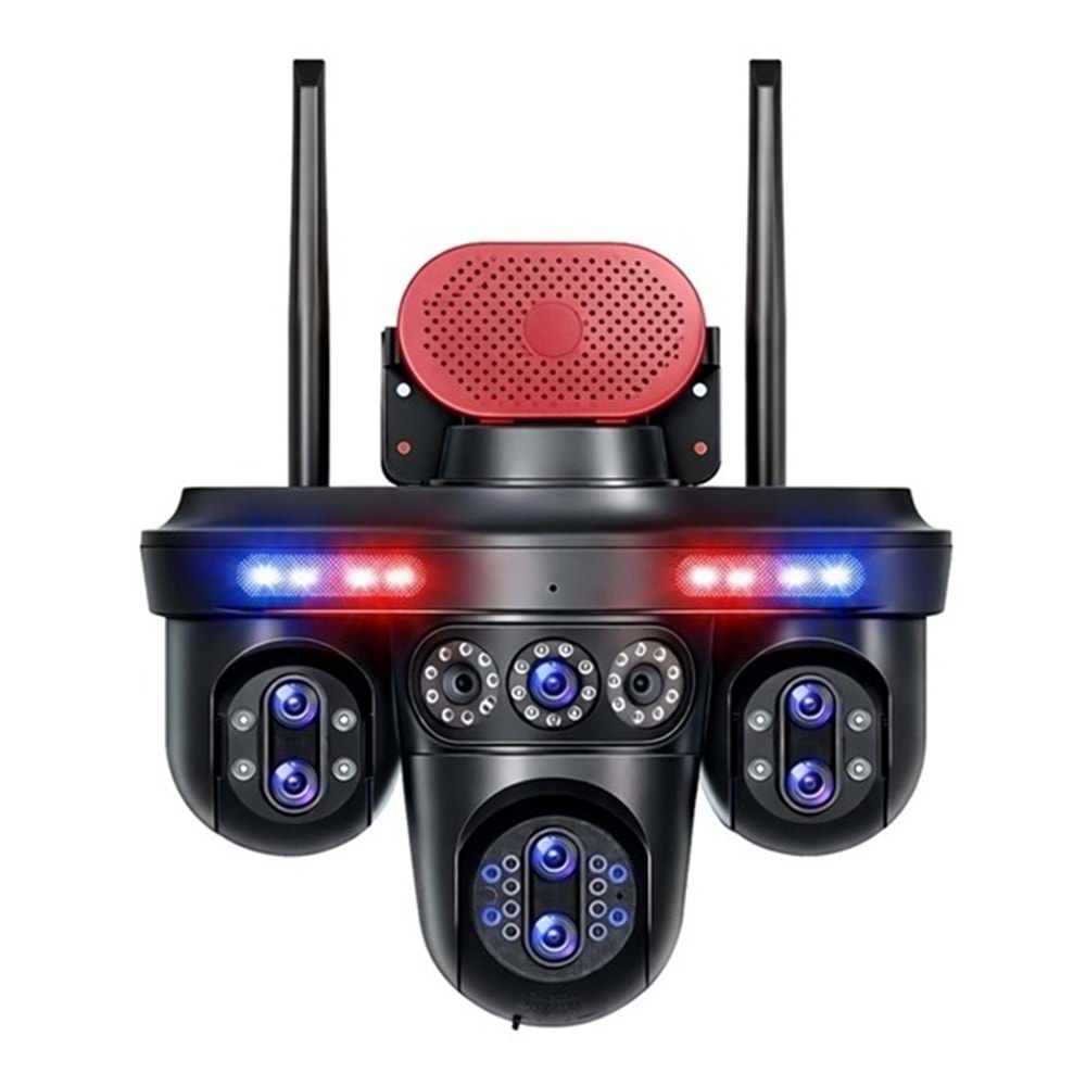 Mpia Umeko 4 Kameralı 7 Lensli Wifi Kamera 3 Ptz 10x Optik Zoom Ip66