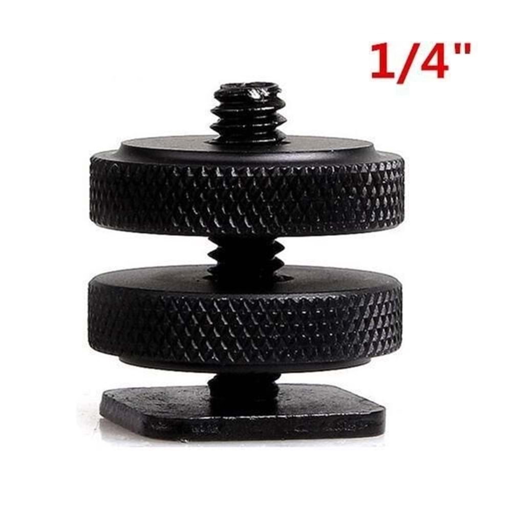 Fotga V02 1/4 İnç Erkek Vida to Hot Shoe Çevirici