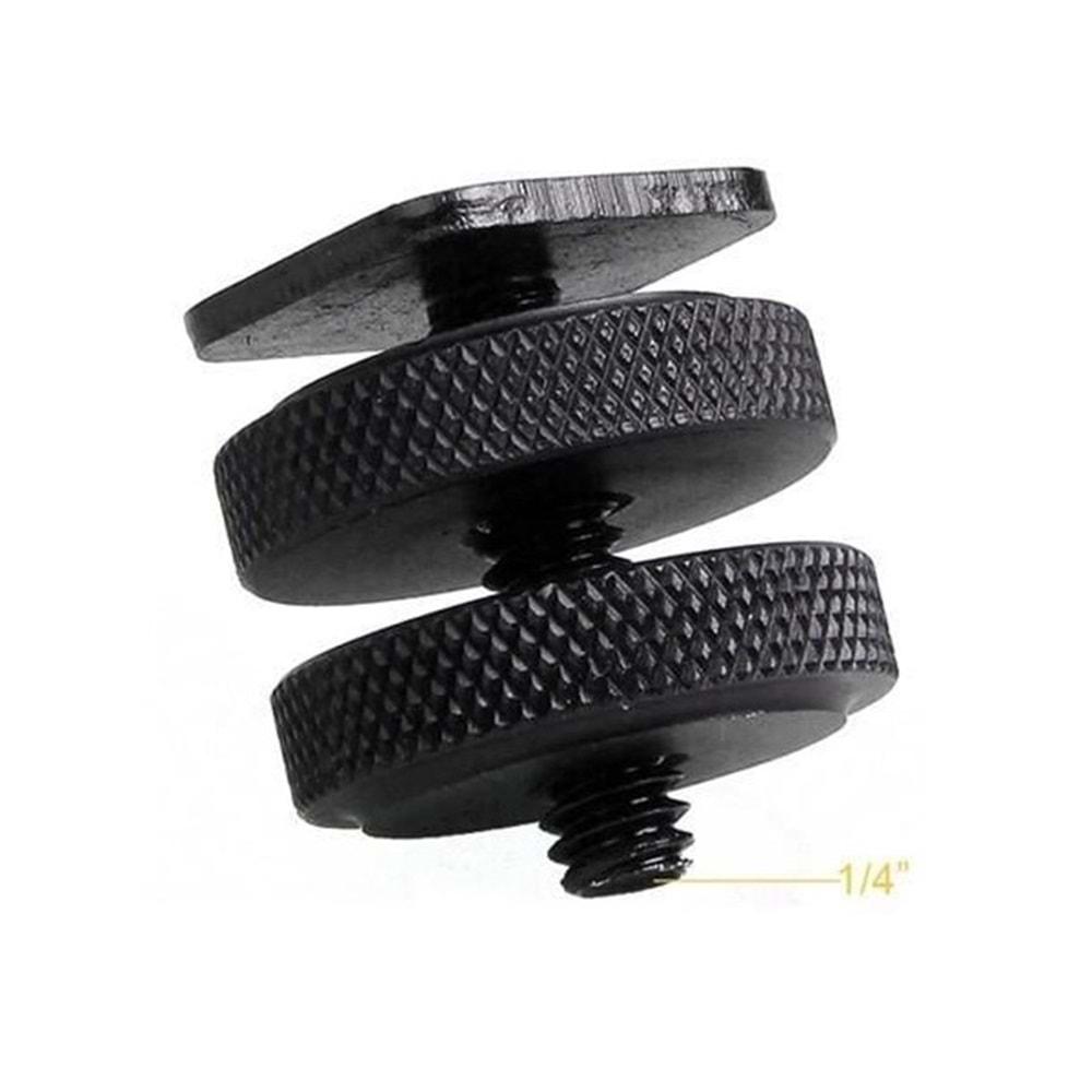 Fotga V02 1/4 İnç Erkek Vida to Hot Shoe Çevirici