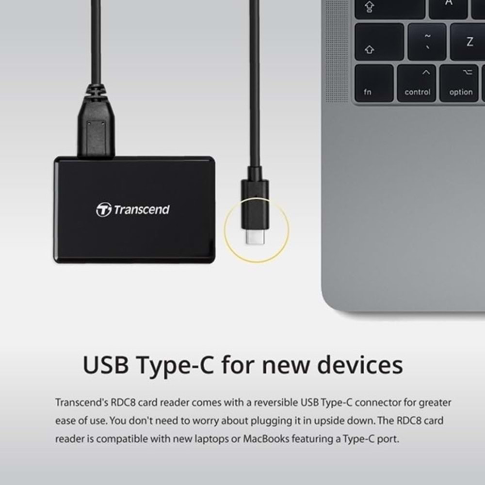 Transcend TS-RDC8K2 UHS-I TypeC Usb 3.1 Multi Kart Okuyucu